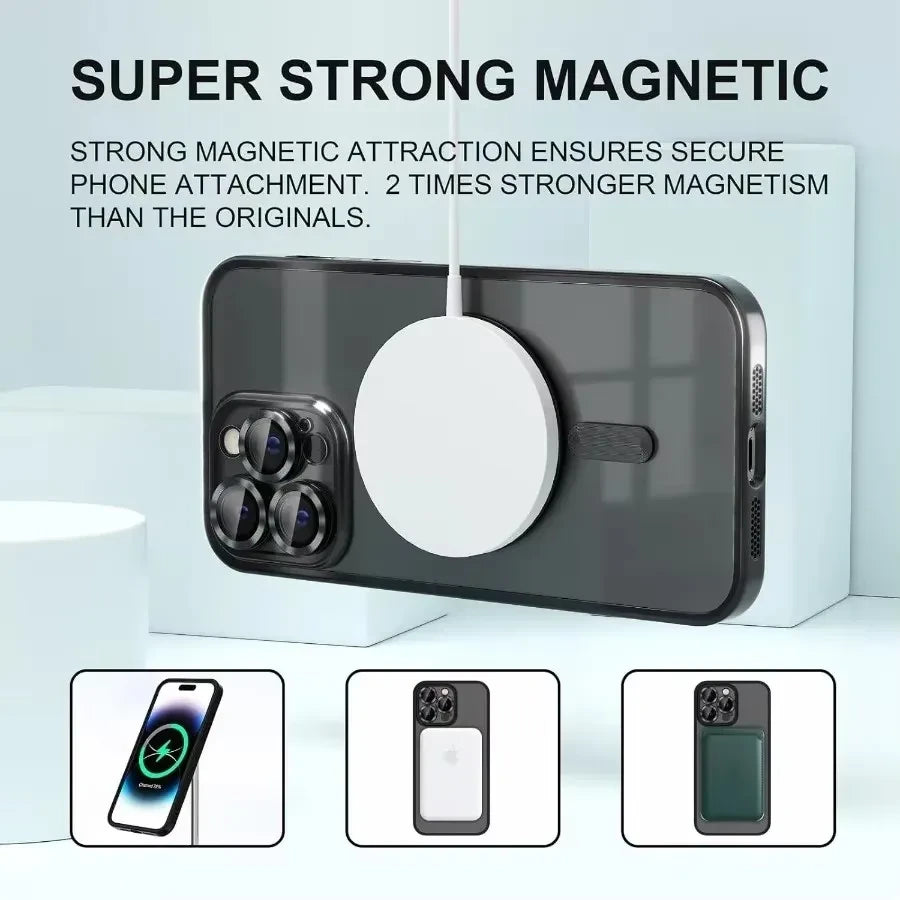 Luxury Magnetic Plating Case For iPhone