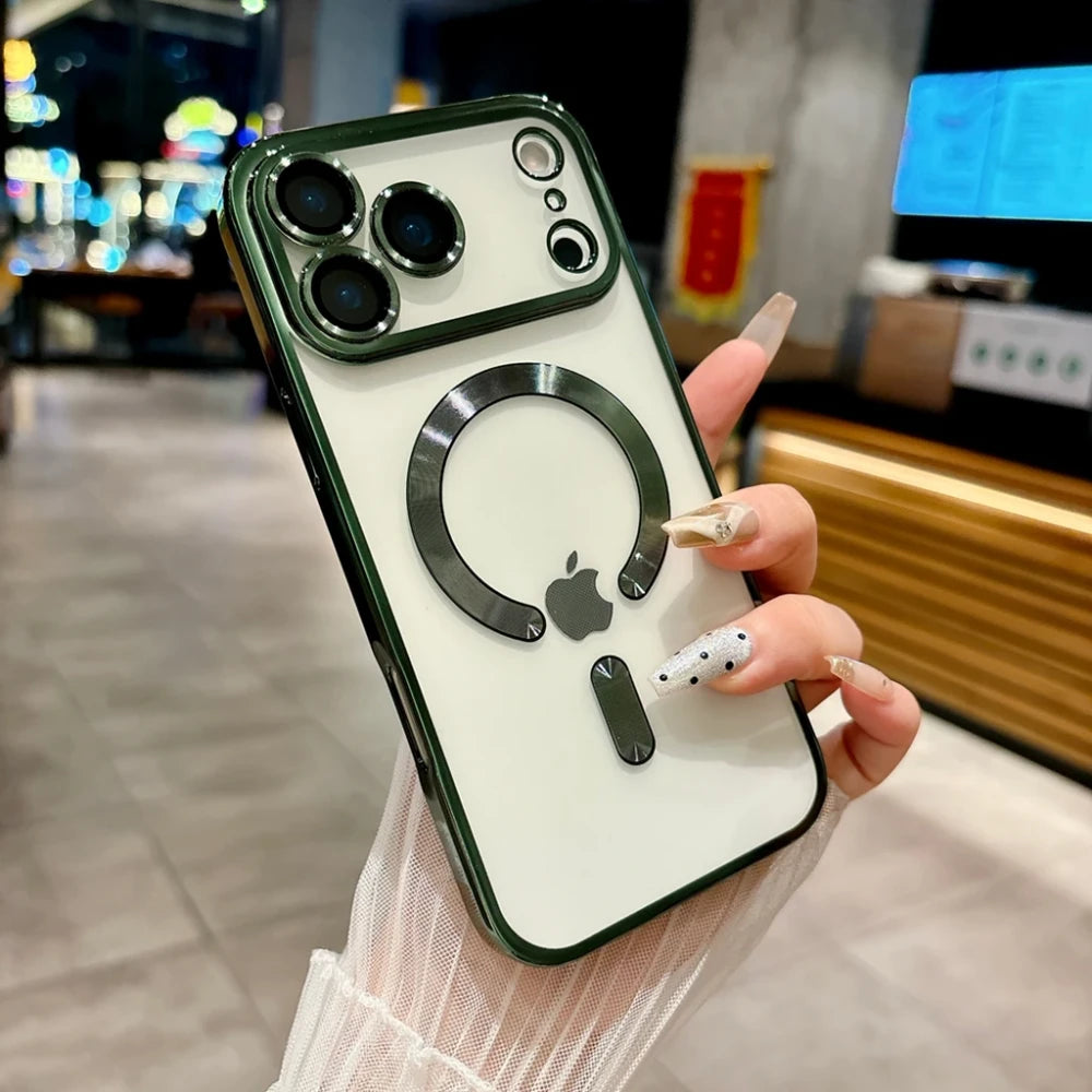 Luxury Magnetic Plating Case For iPhone