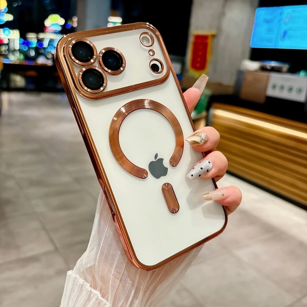 Luxury Magnetic Plating Case For iPhone
