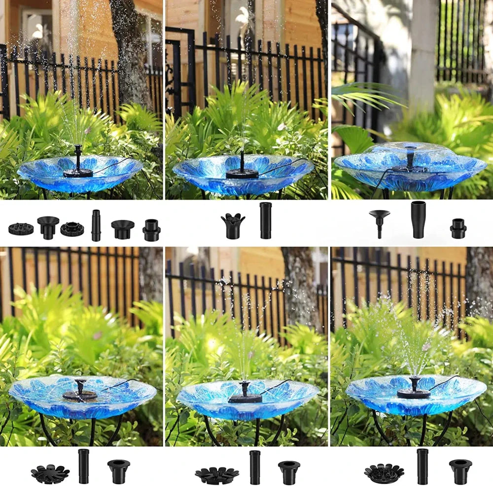 Solar Powered Floating Water Fountain