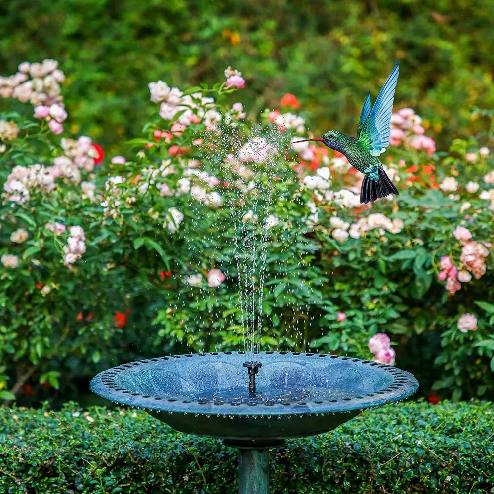 Solar Powered Floating Water Fountain