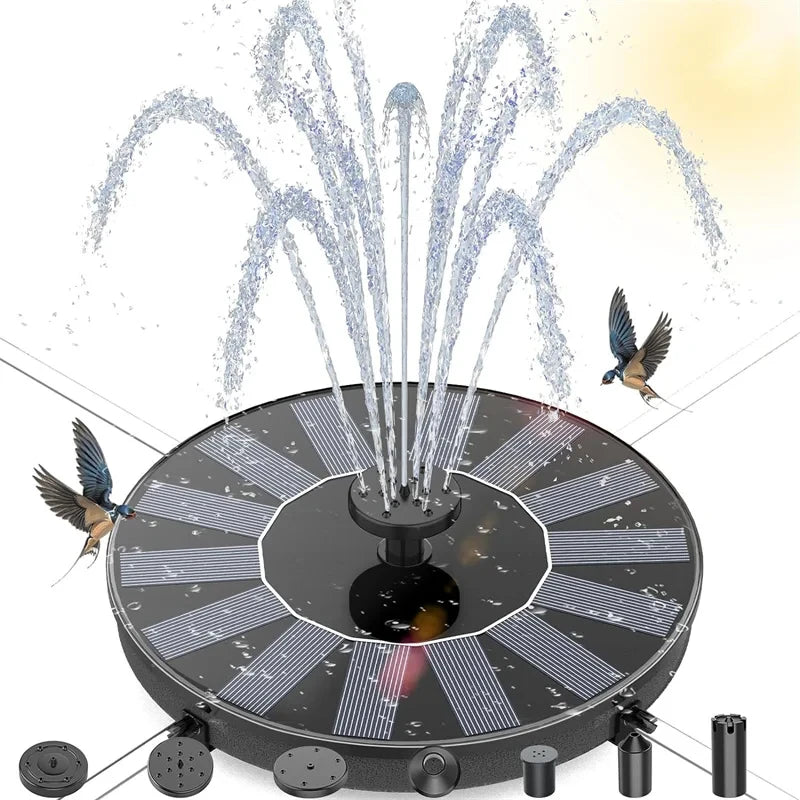Solar Powered Floating Water Fountain