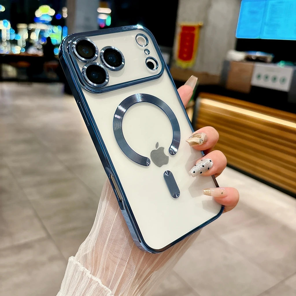 Luxury Magnetic Plating Case For iPhone