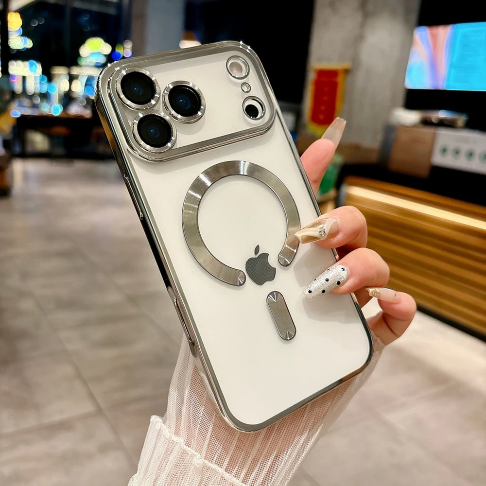 Luxury Magnetic Plating Case For iPhone