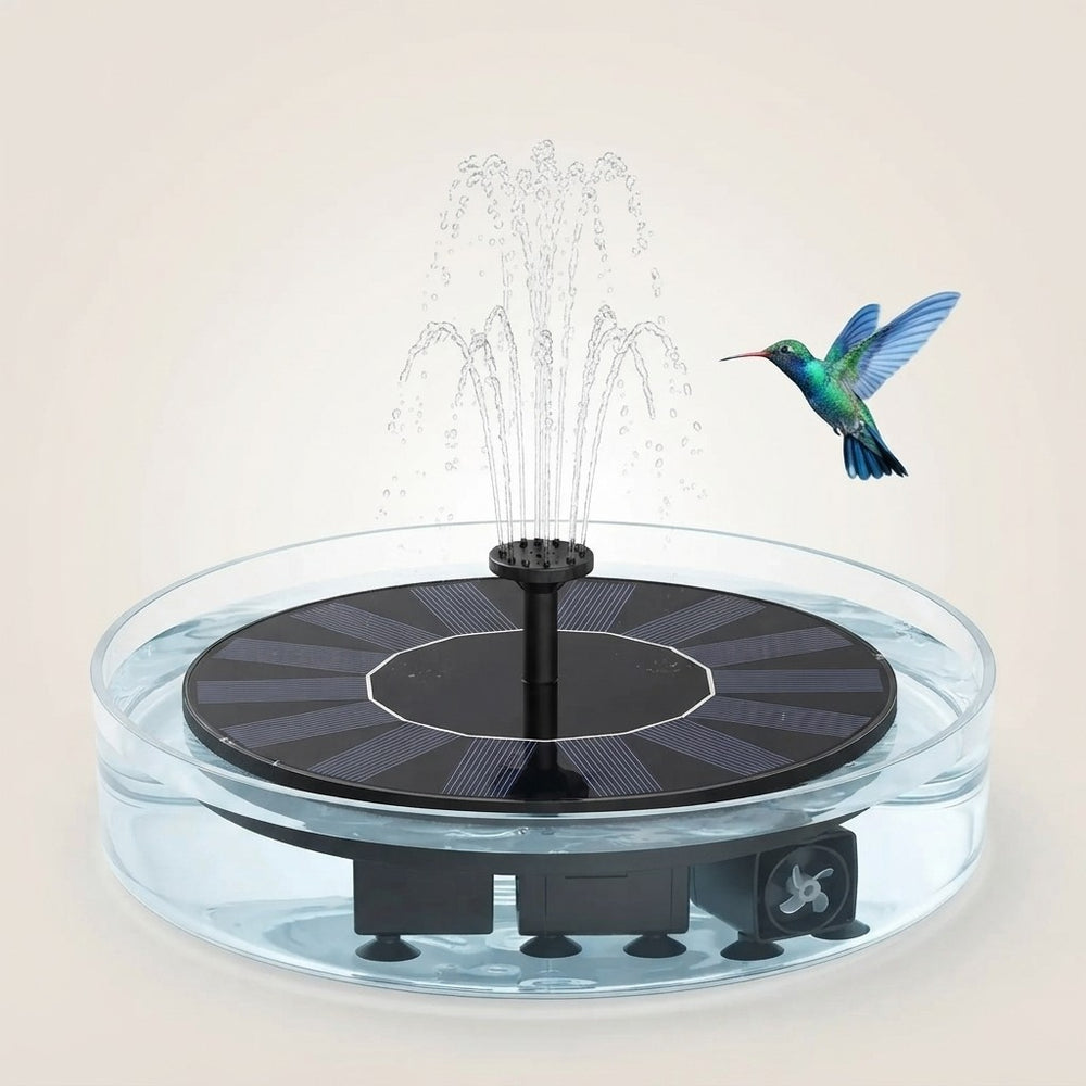 Solar Powered Floating Water Fountain